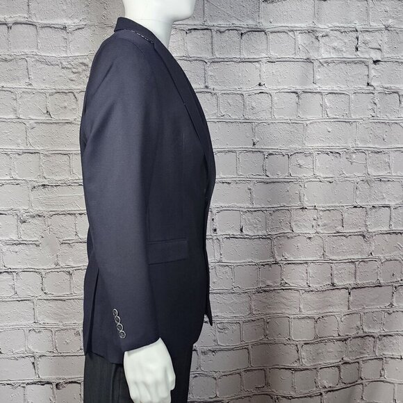 Sand Copenhagen "Angelico" Navy Wool Two-Button Sports Coat, Men's 42R - Picture 3 of 10